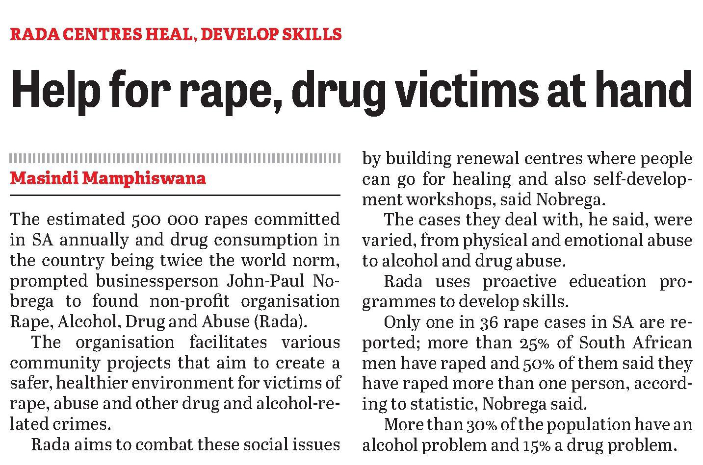 RADA in The Citizen